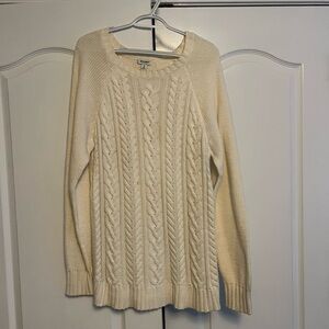 Old Navy Cream Cable Knit Sweater
